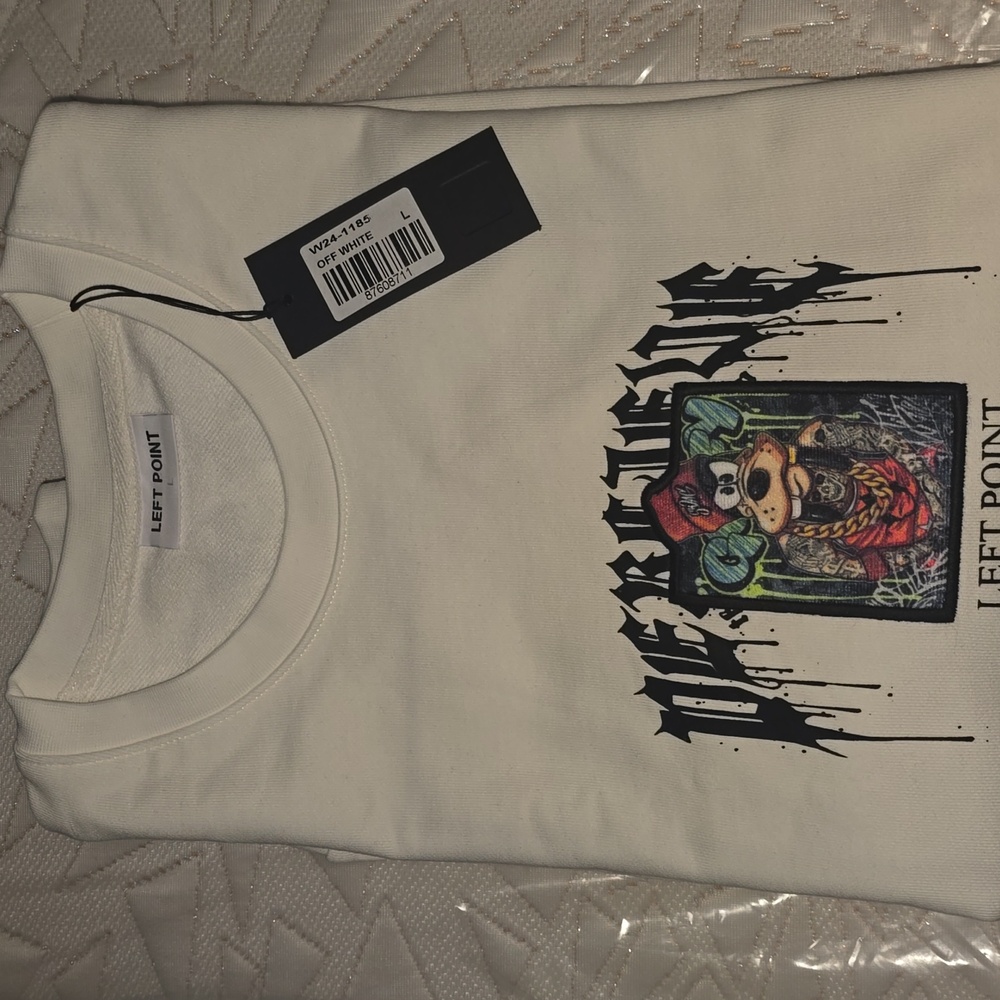 Leftpoint Off-White Graphic Crewneck Sweater